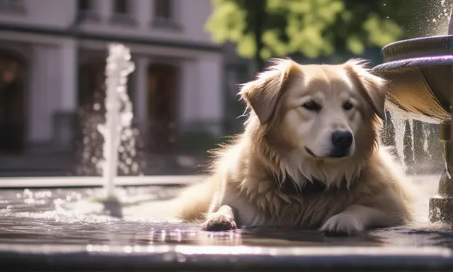 Besonsers im Sommer benötigt der Hund viel Wasser